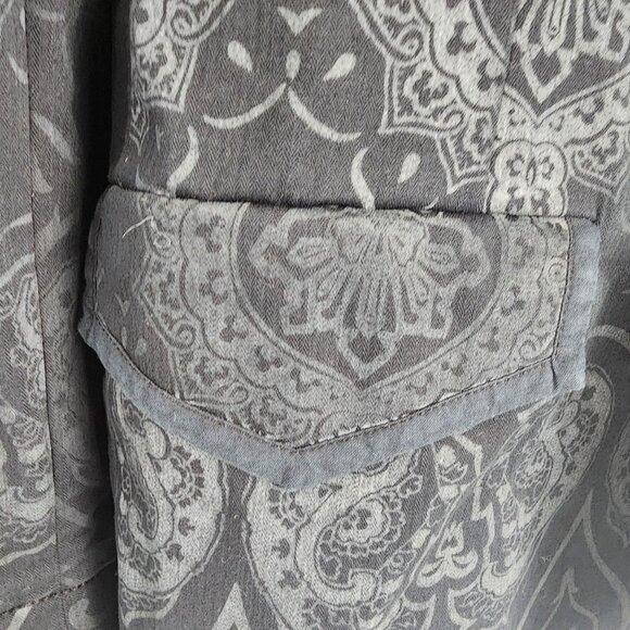 Haus Of Howe Black Patterned Blazer  99% Cotton 1% Spandex  42R - Picture 9 of 16